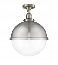  517-1CH-SN-HFS-122-SN-LED - Hampden - 1 Light - 13 inch - Brushed Satin Nickel - Semi-Flush Mount