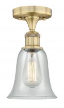  616-1F-BB-G2812 - Hanover - 1 Light - 6 inch - Brushed Brass - Flush Mount