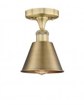  616-1F-BB-M8-BB - Smithfield - 1 Light - 7 inch - Brushed Brass - Semi-Flush Mount