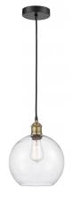  616-1P-BAB-G124-10 - Athens - 1 Light - 10 inch - Black Antique Brass - Cord hung - Mini Pendant