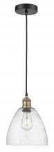  616-1P-BAB-GBD-94-LED - Bristol - 1 Light - 9 inch - Black Antique Brass - Cord hung - Mini Pendant