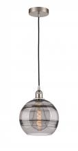  616-1P-SN-G556-10SM - Rochester - 1 Light - 10 inch - Brushed Satin Nickel - Cord hung - Mini Pendant