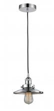  616-1PH-PC-M7-LED - Edison - 1 Light - 8 inch - Polished Chrome - Cord hung - Mini Pendant