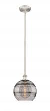  616-1S-SN-G556-10SM - Rochester - 1 Light - 10 inch - Brushed Satin Nickel - Cord hung - Mini Pendant