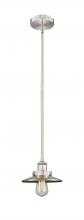  616-1SH-SN-M2-LED - Edison - 1 Light - 8 inch - Brushed Satin Nickel - Cord hung - Mini Pendant