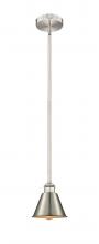  616-1S-SN-M8-LED - Smithfield - 1 Light - 7 inch - Brushed Satin Nickel - Cord hung - Mini Pendant