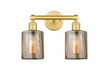  616-2W-SG-G116 - Cobbleskill - 2 Light - 14 inch - Satin Gold - Bath Vanity Light