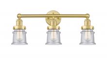  616-3W-SG-G184S - Canton - 3 Light - 23 inch - Satin Gold - Bath Vanity Light