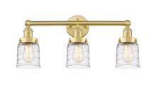  616-3W-SG-G513 - Bell - 3 Light - 23 inch - Satin Gold - Bath Vanity Light