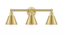  616-3W-SG-M8-SG - Smithfield - 3 Light - 25 inch - Satin Gold - Bath Vanity Light