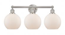  616-3W-SN-G121-8 - Athens - 3 Light - 26 inch - Satin Nickel - Bath Vanity Light