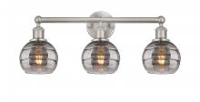  616-3W-SN-G556-6SM - Rochester - 3 Light - 24 inch - Brushed Satin Nickel - Bath Vanity Light