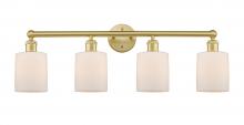  616-4W-SG-G111 - Cobbleskill - 4 Light - 32 inch - Satin Gold - Bath Vanity Light