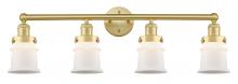  616-4W-SG-G181S - Canton - 4 Light - 32 inch - Satin Gold - Bath Vanity Light