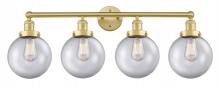  616-4W-SG-G202-8 - Beacon - 4 Light - 35 inch - Satin Gold - Bath Vanity Light