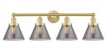  616-4W-SG-G43 - Cone - 4 Light - 35 inch - Satin Gold - Bath Vanity Light