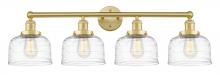  616-4W-SG-G713 - Bell - 4 Light - 35 inch - Satin Gold - Bath Vanity Light