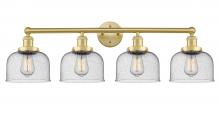  616-4W-SG-G74 - Bell - 4 Light - 35 inch - Satin Gold - Bath Vanity Light