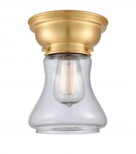  623-1F-SG-G192 - Bellmont - 1 Light - 6 inch - Satin Gold - Flush Mount