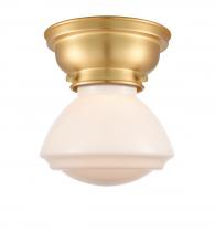  623-1F-SG-G321 - Olean - 1 Light - 7 inch - Satin Gold - Flush Mount