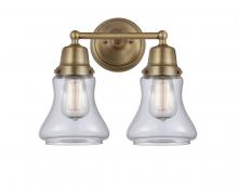  623-2W-BB-G192 - Bellmont - 2 Light - 14 inch - Brushed Brass - Bath Vanity Light