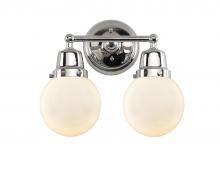  623-2W-PC-G201-6 - Beacon - 2 Light - 14 inch - Polished Chrome - Bath Vanity Light