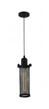  900-1P-BK-CE216-BK-LED - Quincy Hall - 1 Light - 5 inch - Matte Black - Cord hung - Mini Pendant