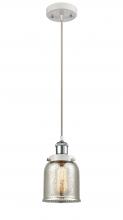  916-1P-WPC-G58 - Bell - 1 Light - 5 inch - White Polished Chrome - Cord hung - Mini Pendant