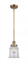  916-1S-BB-G182 - Canton - 1 Light - 6 inch - Brushed Brass - Mini Pendant