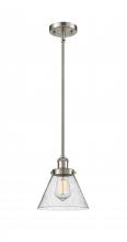  916-1S-SN-G44-LED - Cone - 1 Light - 8 inch - Brushed Satin Nickel - Mini Pendant