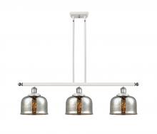  916-3I-WPC-G78 - Bell - 3 Light - 36 inch - White Polished Chrome - Stem Hung - Island Light