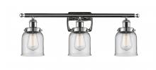  916-3W-PC-G52 - Bell - 3 Light - 26 inch - Polished Chrome - Bath Vanity Light