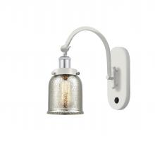  918-1W-WPC-G58 - Bell - 1 Light - 5 inch - White Polished Chrome - Sconce