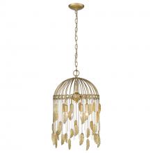  1773-4P VFG - Aleta 4 Light Pendant in Vintage Fired Gold