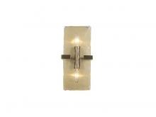  3164-WSC BCB-HWG - Aenon 2-Light Wall Sconce in Brushed Champagne Bronze with Hammered Water Glass