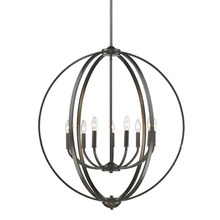  3167-9 EB - Colson EB 9 Light Chandelier in Etruscan Bronze