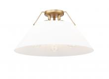  3306-3FM BCB-OP - Orwell 3-Light Flush Mount in Brushed Champagne Bronze with Opal Glass