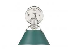  3306-BA1 PW-GN - Orwell 1-Light Bath Vanity in Pewter with Pine Green