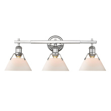  3306-BA3 CH-OP - Orwell CH 3 Light Bath Vanity in Chrome with Opal Glass