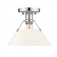  3306-FM CH-OP - Orwell CH Flush Mount in Chrome with Opal Glass