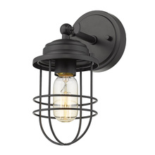  9808-1W BLK - Seaport 1-Light Wall Sconce in Matte Black