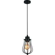  9610P4-1-101 - Tomaso 1 Light Down Mini Pendant With Black Finish