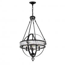  9957P20-4-101 - Arkansas 4 Light Chandelier With Black Finish