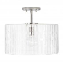  241311PN - 1 Light Semi-Flush