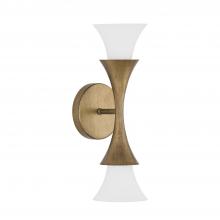  655721ML - 2-Light Sconce in Mystic Luster with Soft White Glass