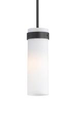  498011BZ - Single Lamp Pendant with White Opal Glass