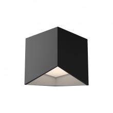  FM31205-BK/WH - Cubix 5-in Black/White LED Flush Mount