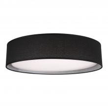  FM7920-BK-5CCT - Dalton 20-in Black LED Flush Mount