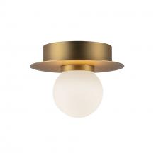  FM15506-BG-UNV - Elixir 6-in Brushed Gold LED Flush Mount