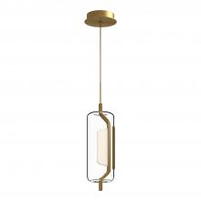  PD28515-BG - Hilo 5-in Brushed Gold LED Pendant